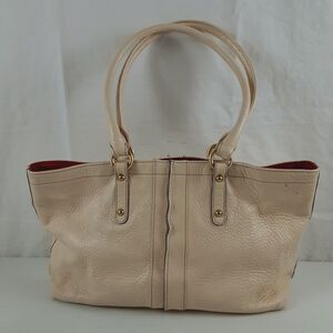 Brahmin Vintage Pebbled Leather Double Handled Tote Shoulder Bag
